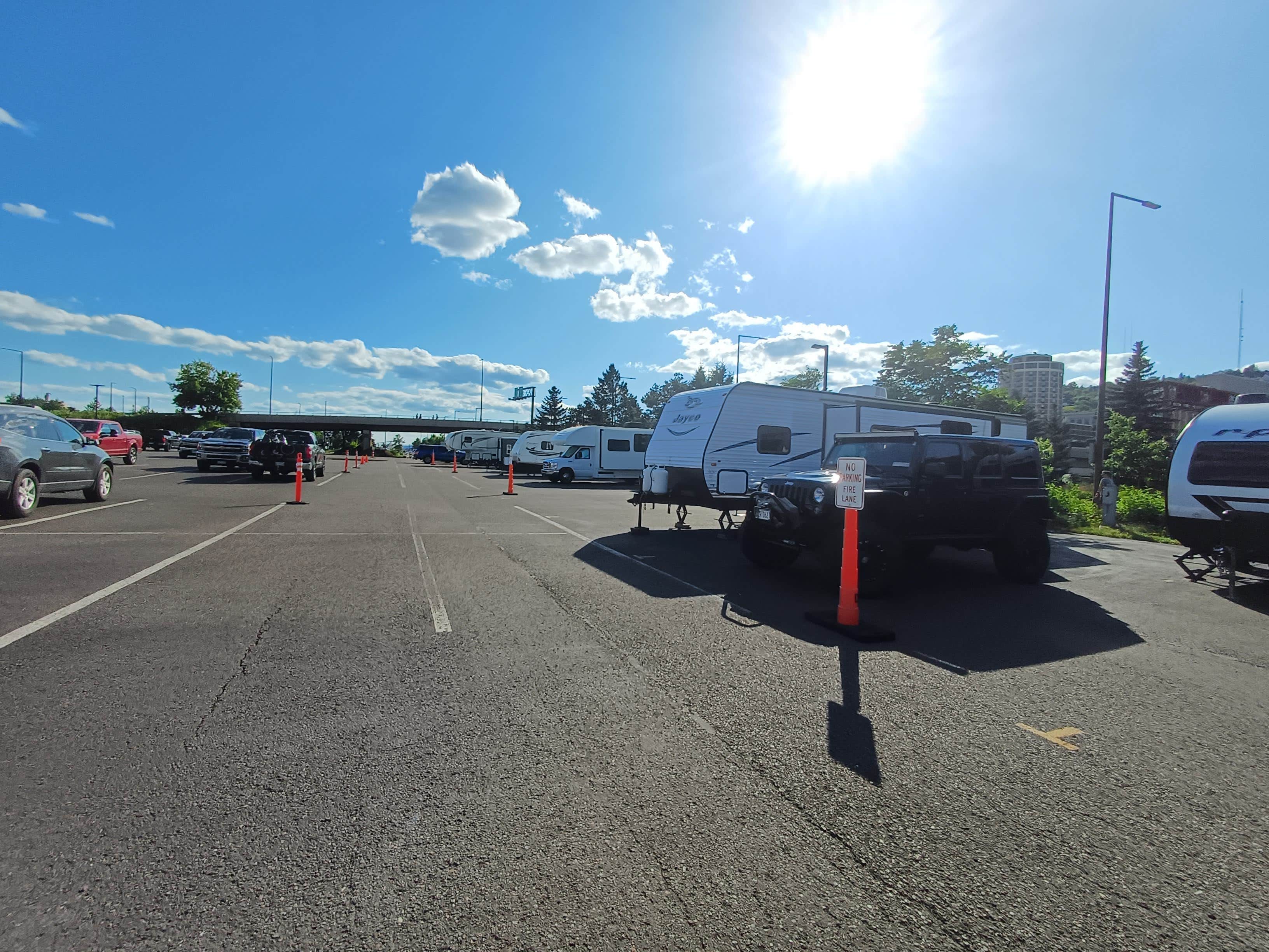 Camper-submitted photo at DECC/ Amsoil Arena RV Parking near Port Wing, WI