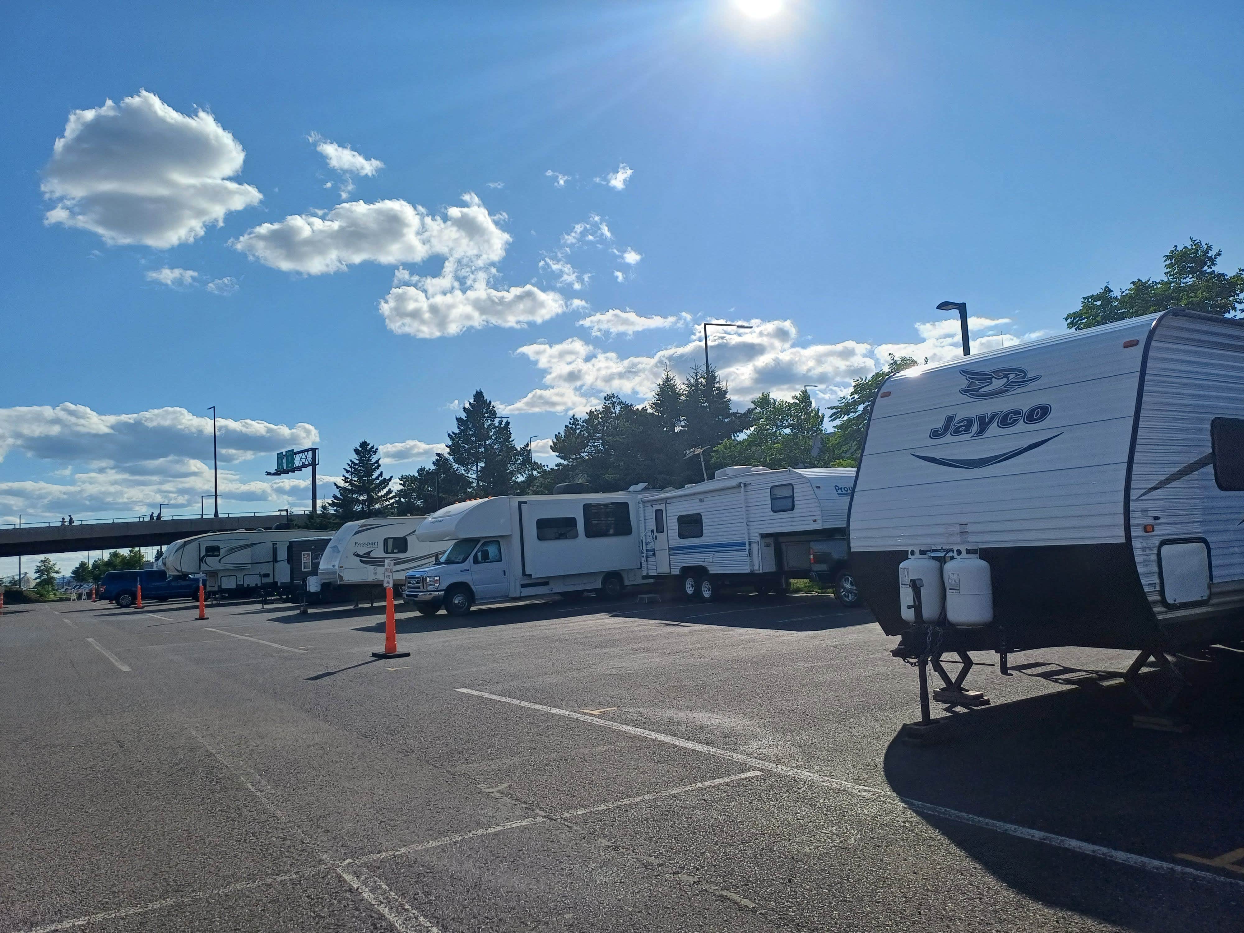 Laura M.'s photo of rv camping at DECC/ Amsoil Arena RV Parking near Port Wing, WI