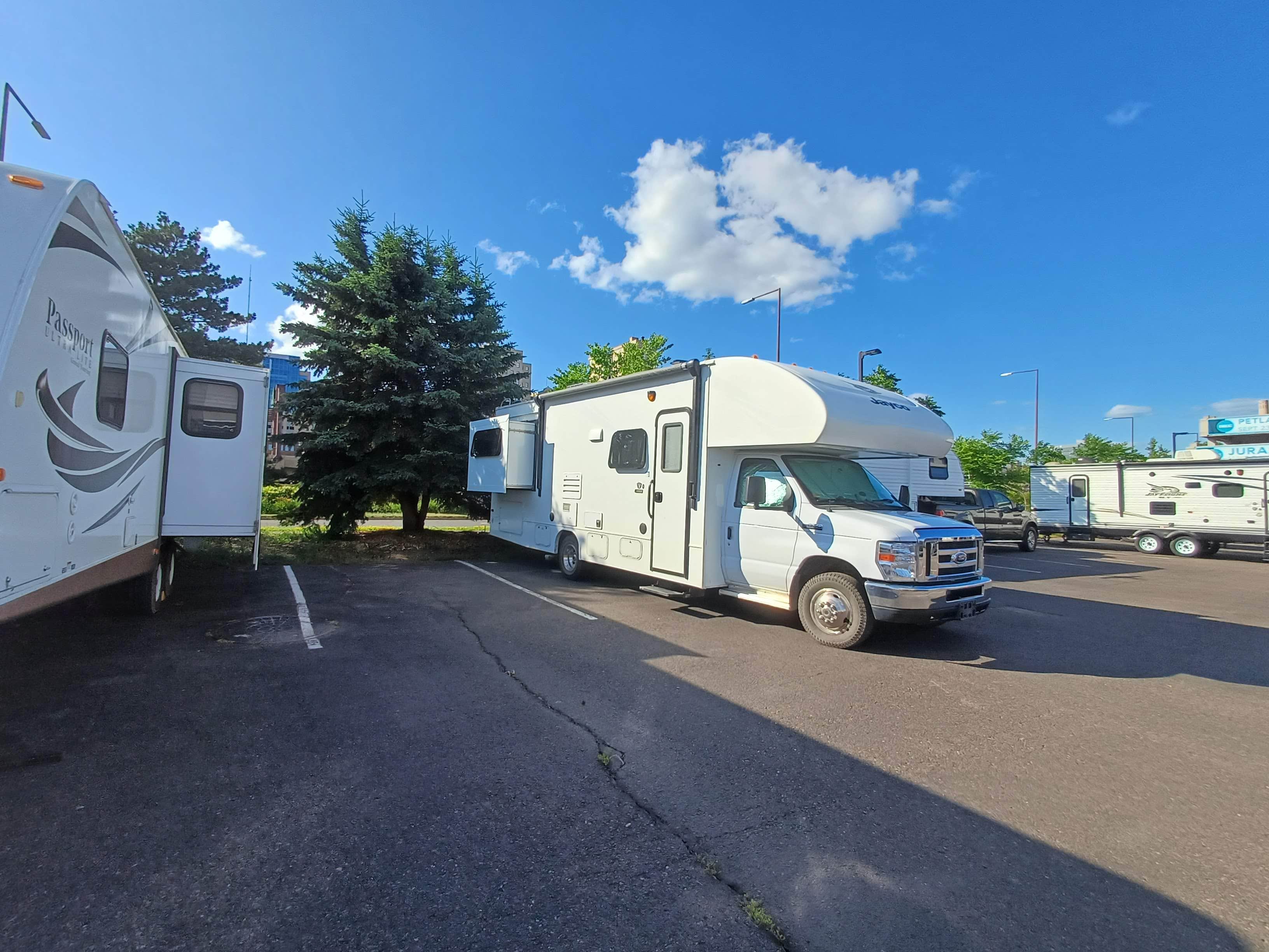 Laura M.'s photo of rv camping at DECC/ Amsoil Arena RV Parking near Moose Lake, MN