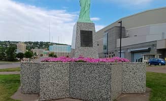 Laura M.'s photo of camping with pets at DECC/ Amsoil Arena RV Parking near Superior, WI