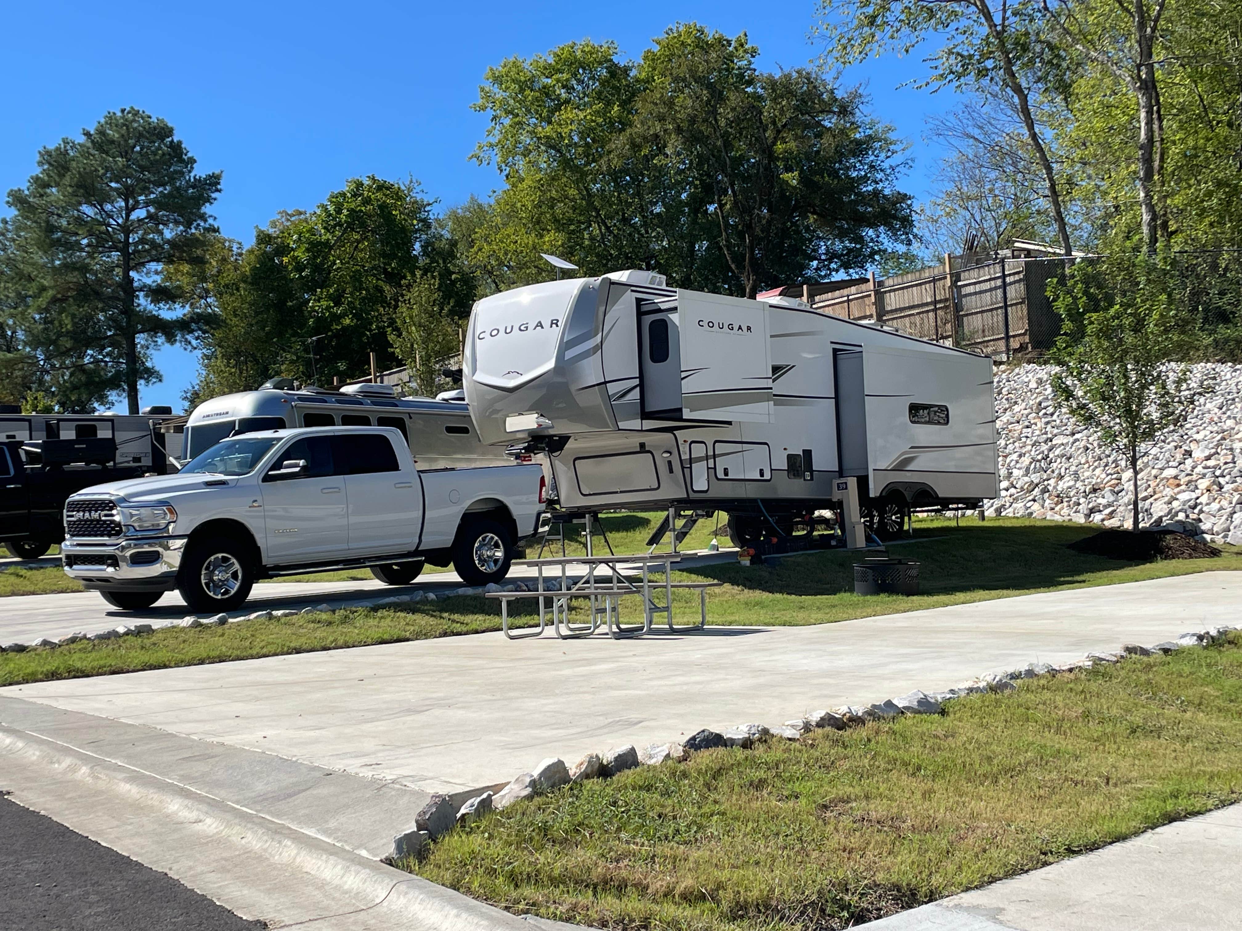 Erich H.'s photo of rv camping at Hot Springs Arkansas Finish Line RV Park Walk to Oaklawn and Bathhouse Row near Malvern, AR