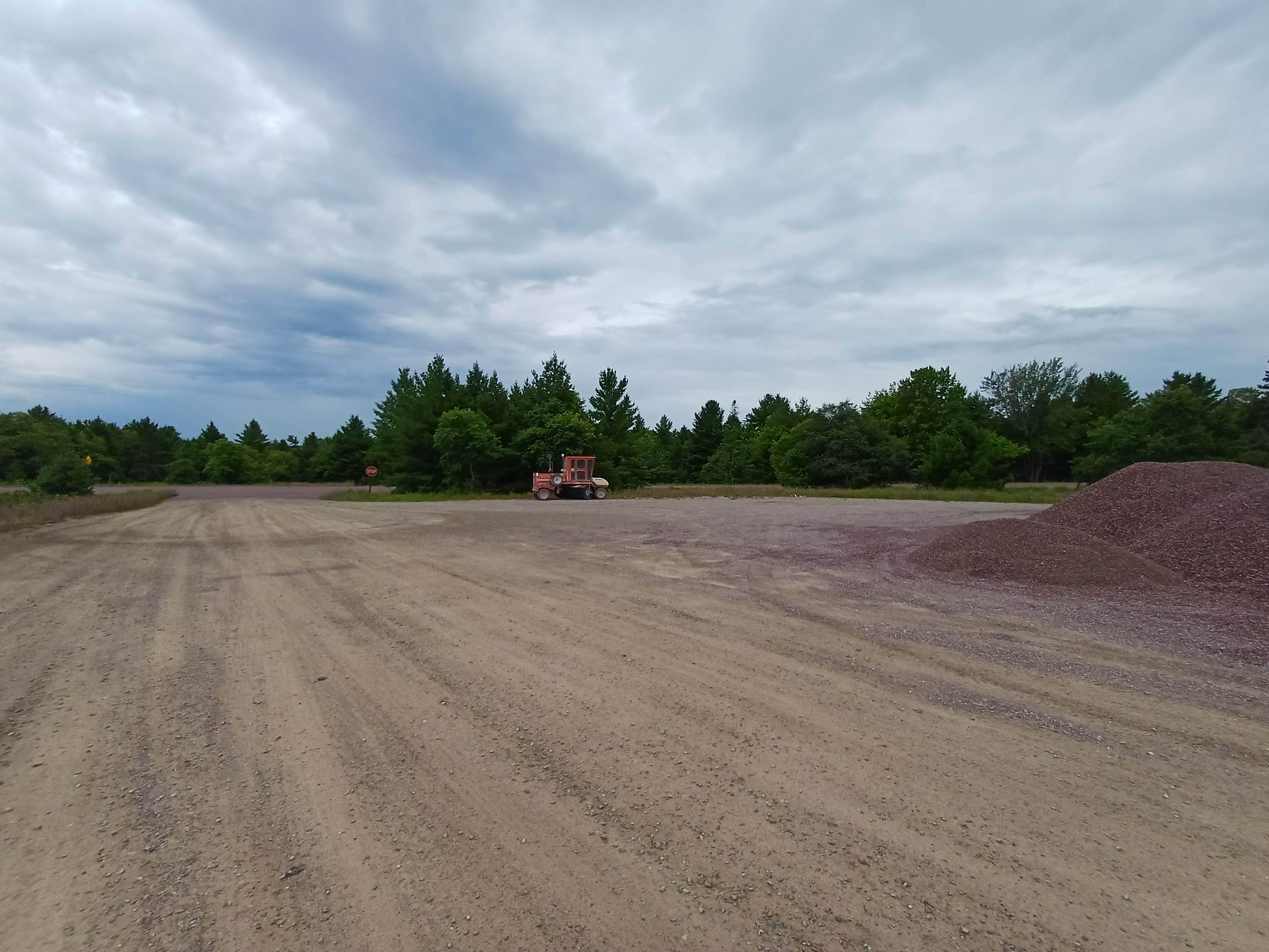 Laura M.'s photo of a dispersed camping area at Adams Trail Dirt Lot near Pictured Rocks National Park