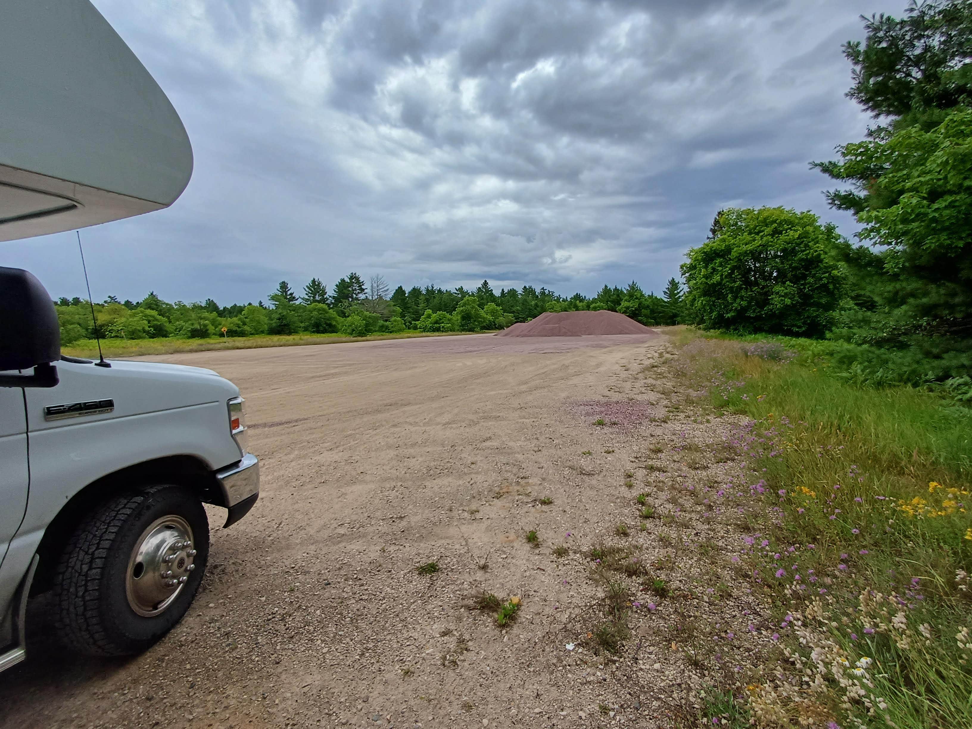 Camper-submitted photo at Adams Trail Dirt Lot near Pictured Rocks National Park