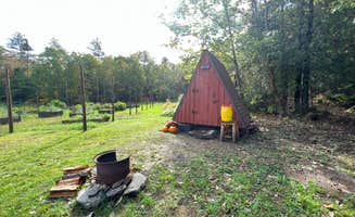 Randy S.'s photo of tent camping at The Hawnets Nest near Unity, ME