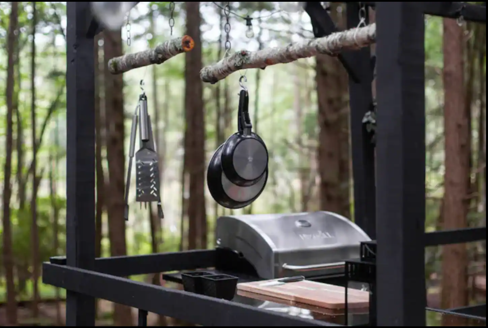 Camper-submitted photo at Romantic Glamping Camper With Indoor Fireplace near Monticello, NY