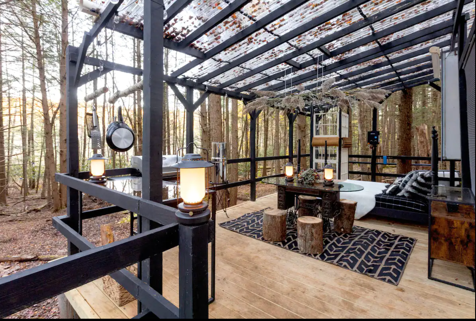 Camping near Boheme Retreats: Romantic Glamping Camper With Indoor Fireplace, Liberty, New York