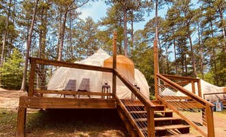 Camping near Sandover Historic Homesite: Untamed Honey Glampsites, Lincolnton, Georgia