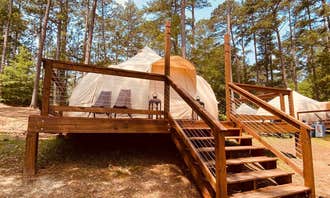 Camping near COE J Strom Thurmond Lake Gill Point Recreation Area: Untamed Honey Glampsites, Lincolnton, Georgia