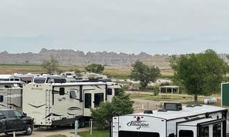 Camping near Wall Drug RV Parking: Badlands Hotel & Campground, Interior, South Dakota
