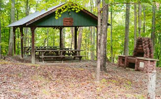 Shelly D.'s photo of glamping accommodations at Middle Ridge Campground near Front Royal, VA