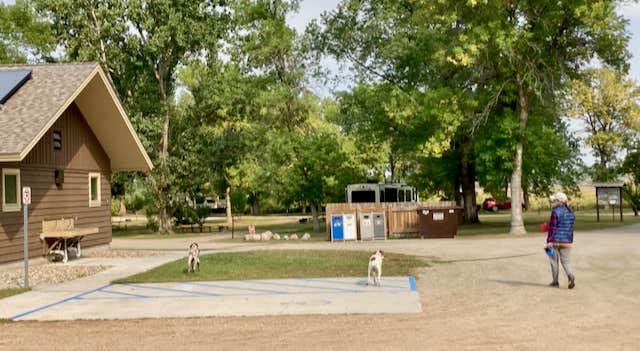 MickandKarla W.'s photo of camping with pets at Buffalo River State Park Campground near West Fargo, ND