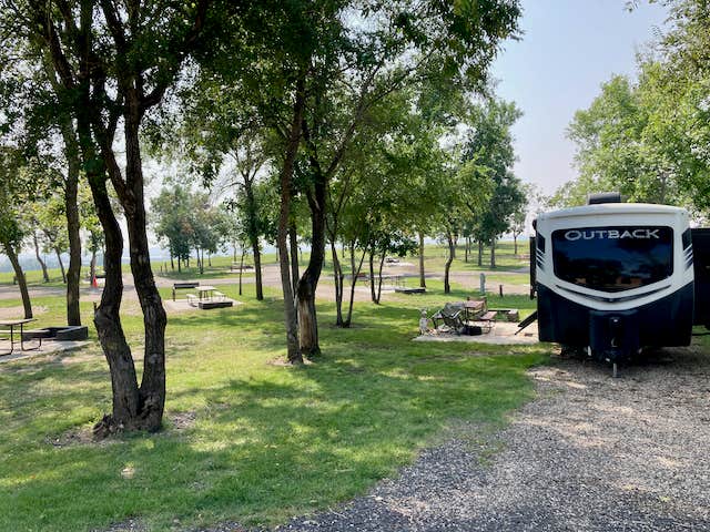 MickandKarla W.'s photo of camping with pets at Bismarck KOA near Cannon Ball, ND