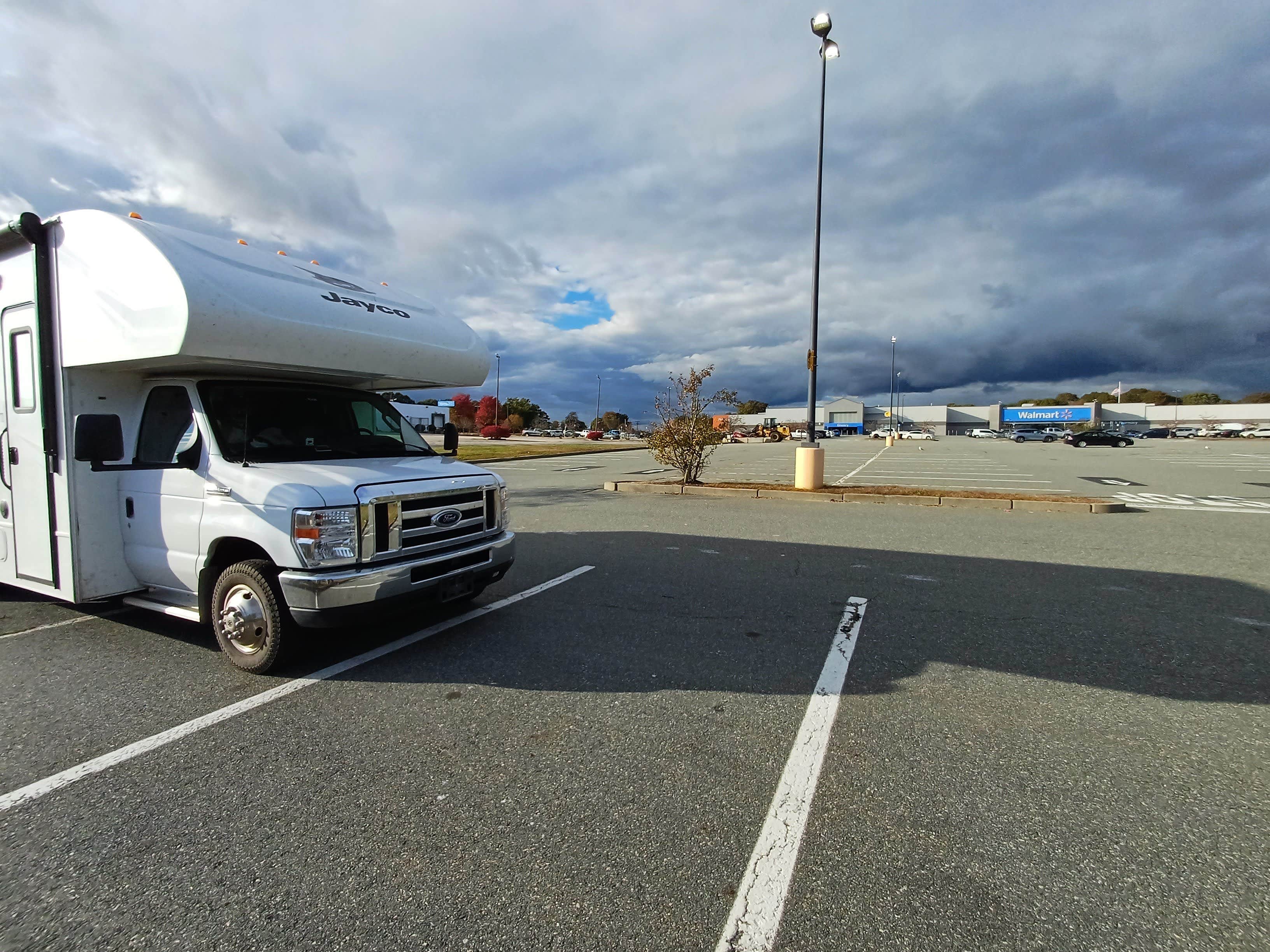 Laura M.'s photo of rv camping at Walmart — Westerly Supercenter in Rhode Island
