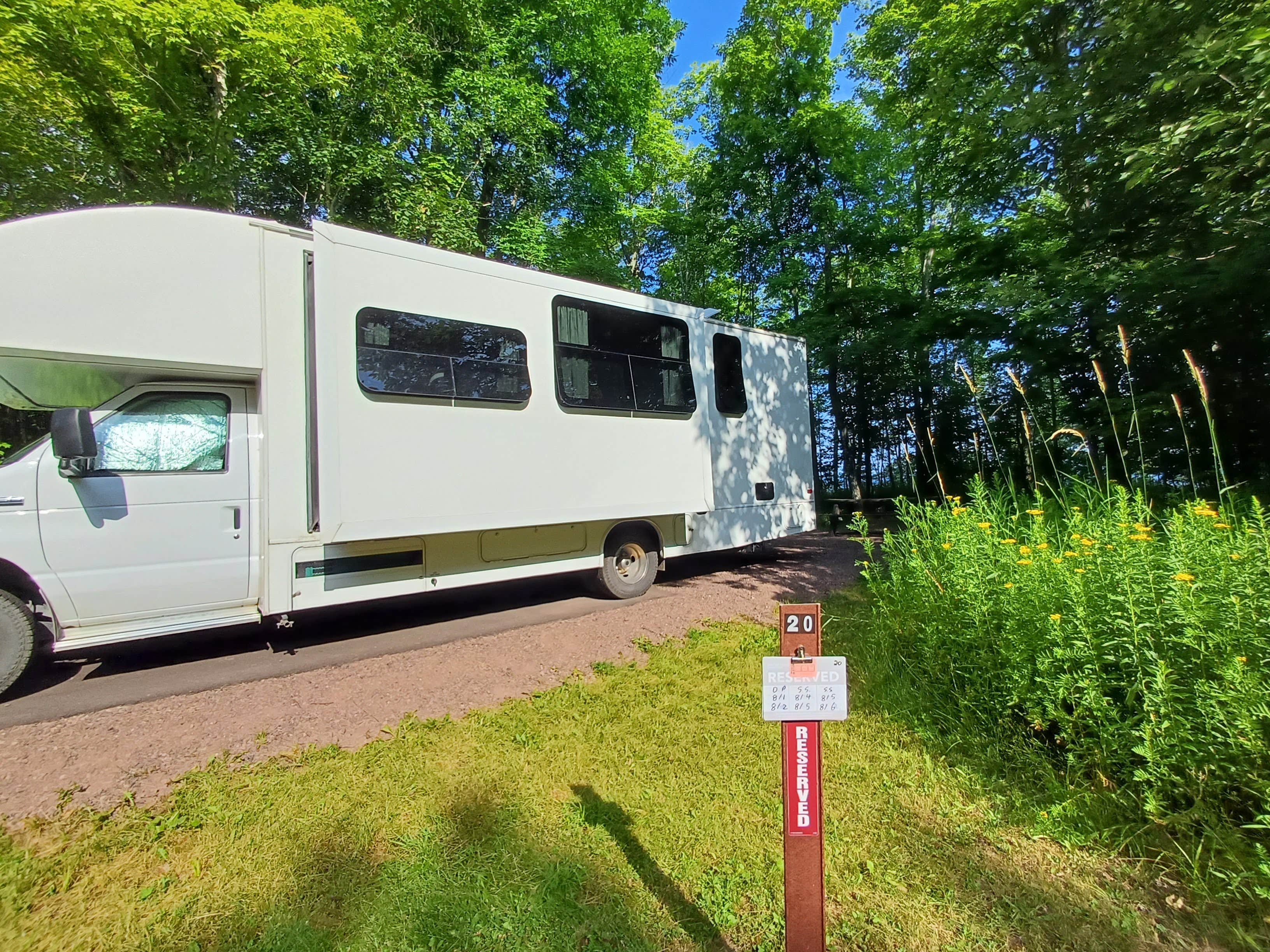 Laura M.'s photo of rv camping at Black River Harbor Campground near Ewen, MI