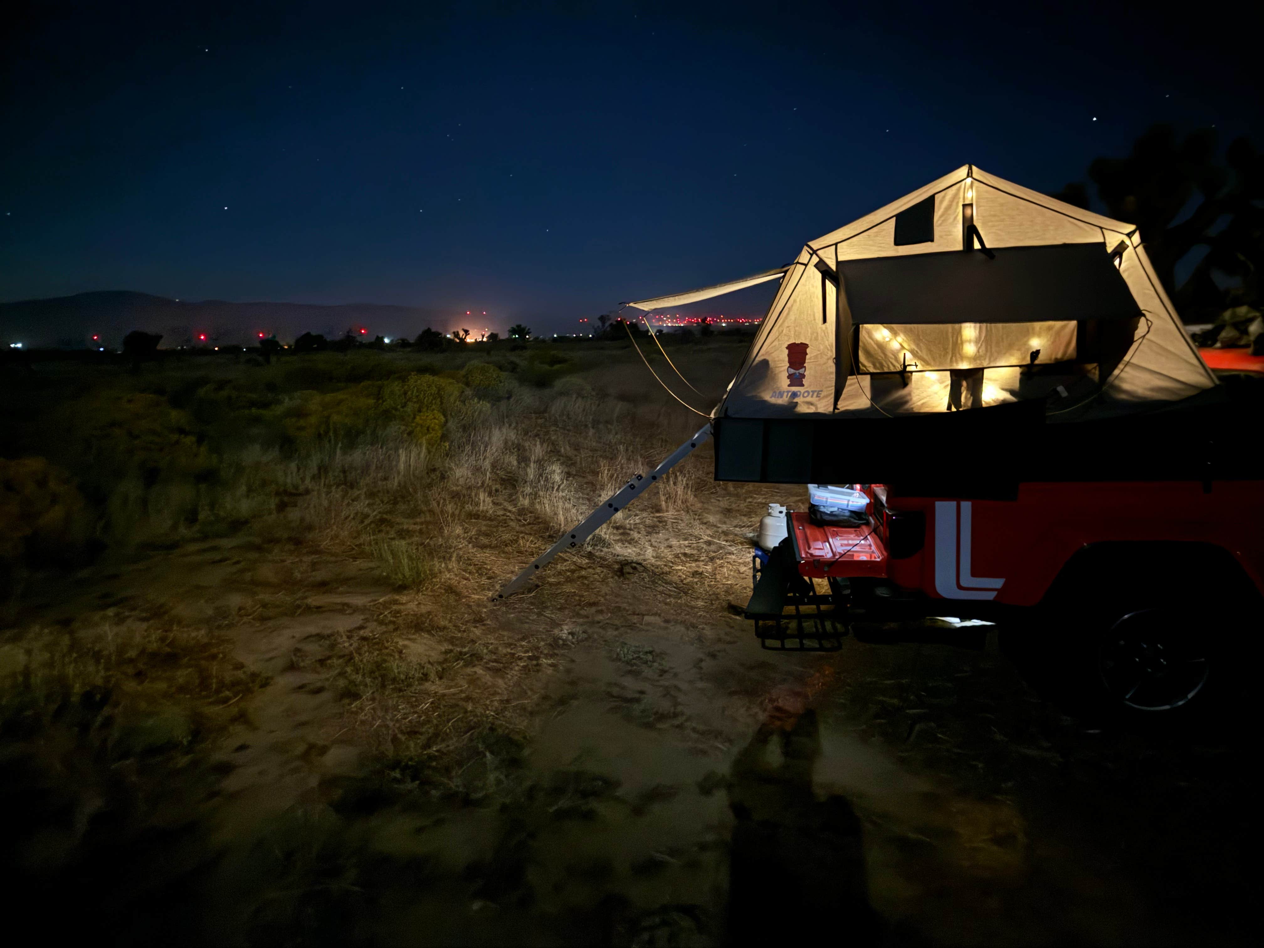 Jimmy L.'s photo of tent camping at Joshua Tree Ranch Los Angeles near Lancaster, CA
