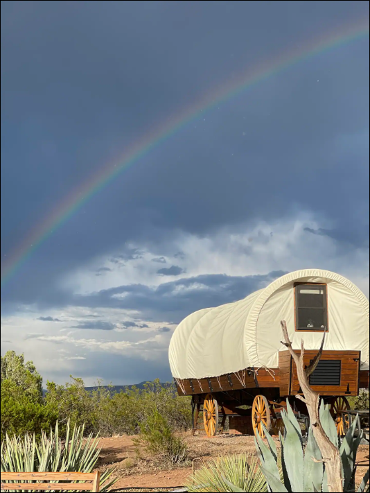 Camping near Clear Creek Campground: Stagecoach Stargazing near Sedona with Spa!, Lake Montezuma, Arizona