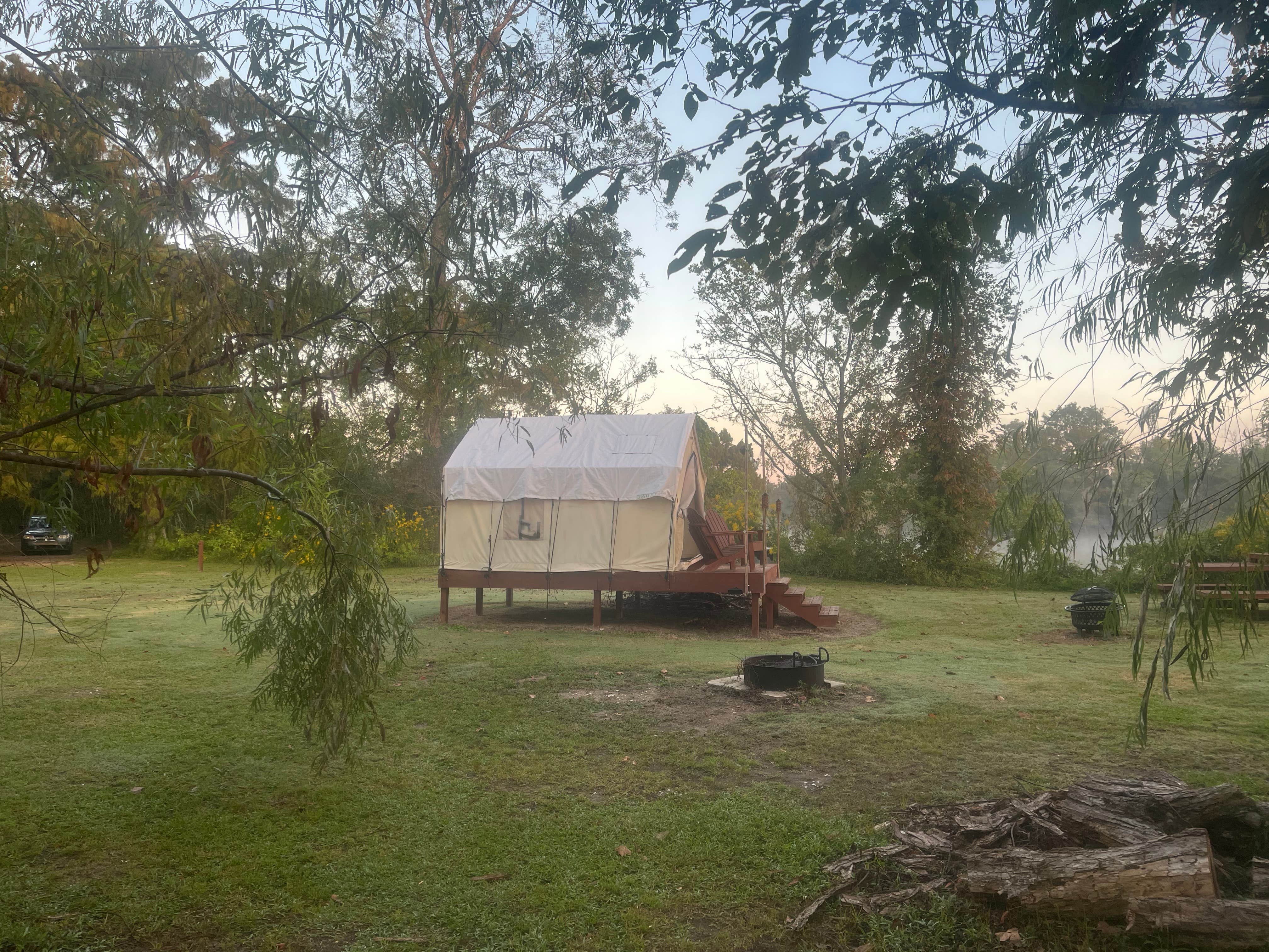 The Dyrt's photo of camping with pets at Tentrr State Park Site - Louisiana Lake Fausse Pointe - Cypress Site B - Single Camp near Prairieville, LA