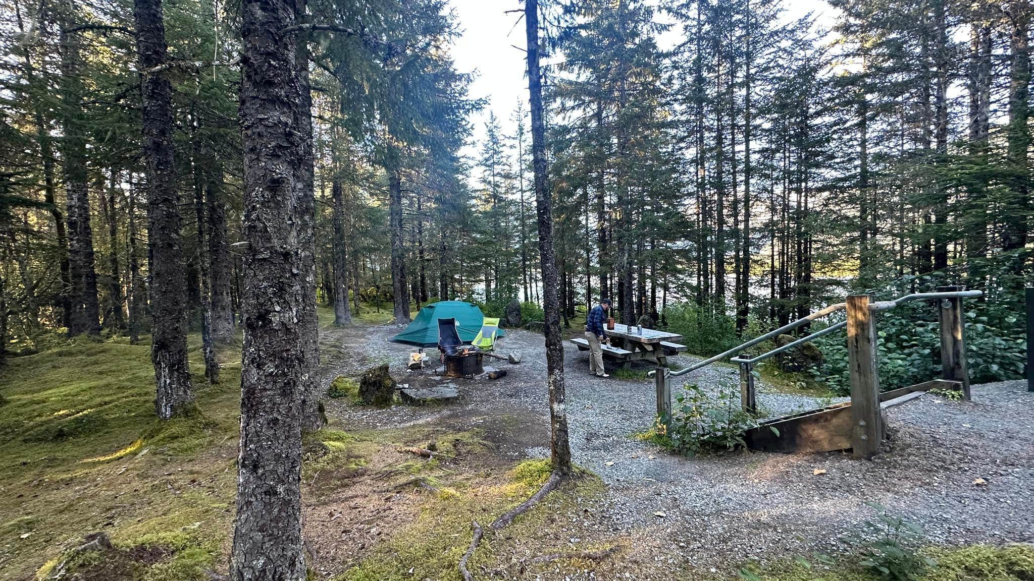 Melissa W.'s photo of a cabin at Mendenhall Lake Campground near Gustavus, AK