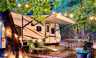 Rose L.'s photo at Hideaway Camper By The Cave 2.0 near Calmar, IA