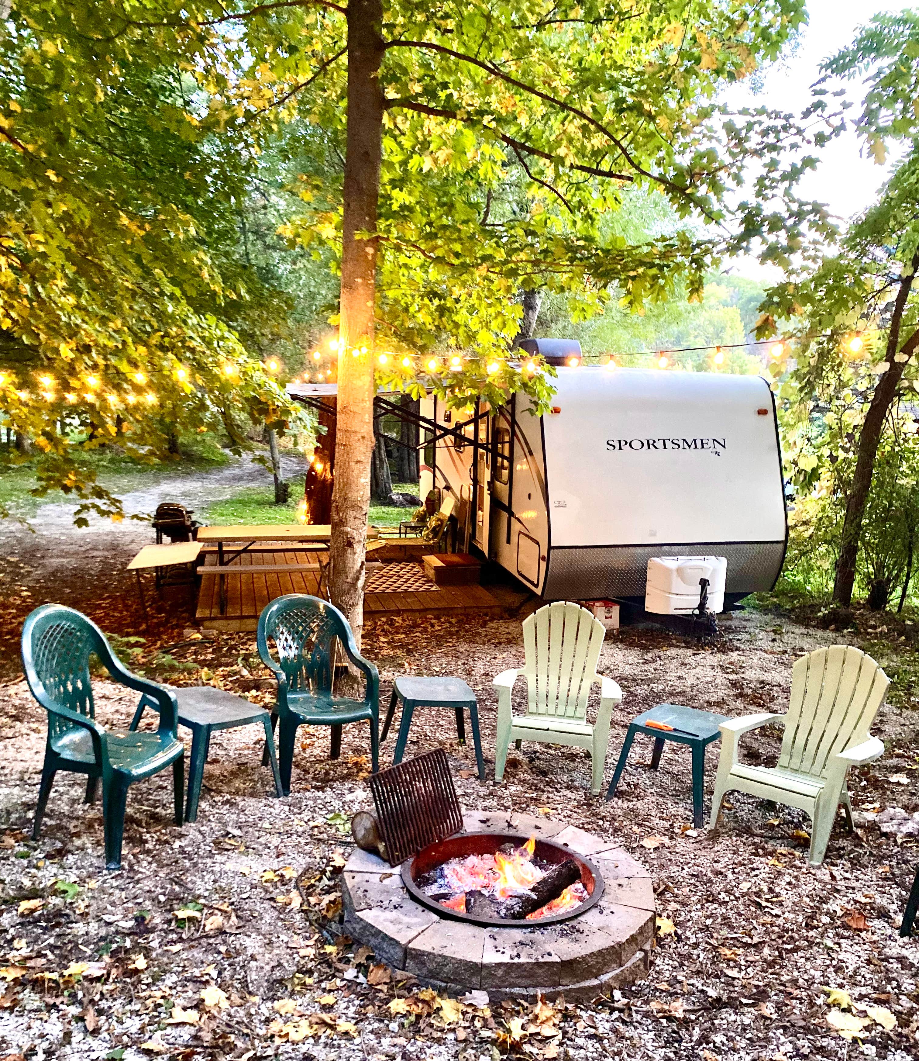 Rose L.'s photo of a cabin at Hideaway Camper By The Cave 2.0 near Holmen, WI