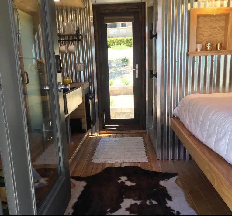 Ashley F.'s photo of camping with pets at Unique Wine Country Fat Barrel Experience near Cambria, CA