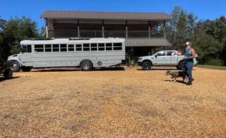 Ruth R.'s photo of camping with pets at R & R Vineyard Mississippi near Starkville, MS