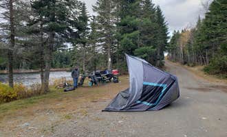 Camping near Jewett Cove Boat Launch: Lone Jack Campground — Cold Stream Forest, West Forks, Maine
