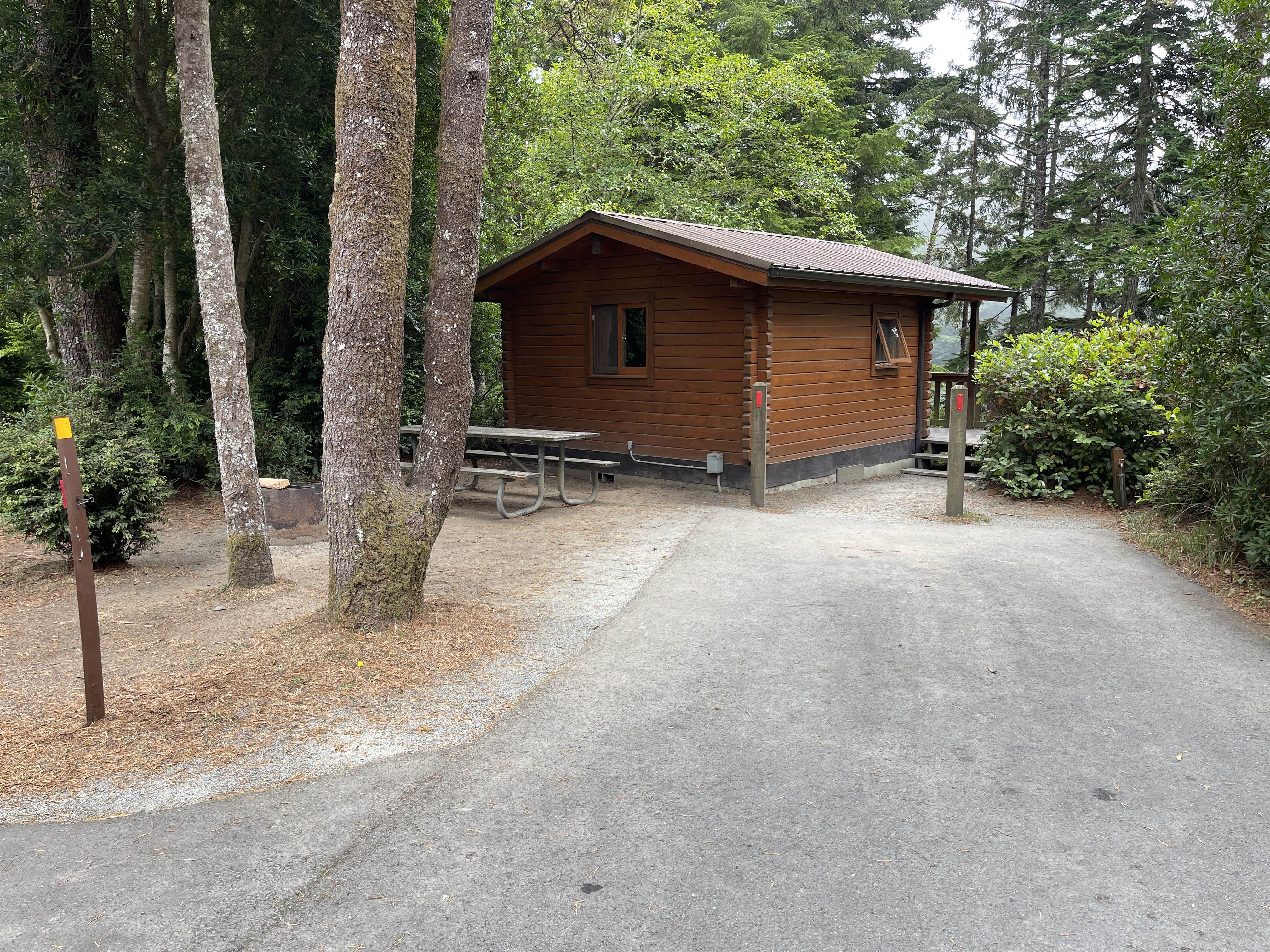 Lee D.'s photo of glamping accommodations at Umpqua Lighthouse State Park Campground near Elkton, OR