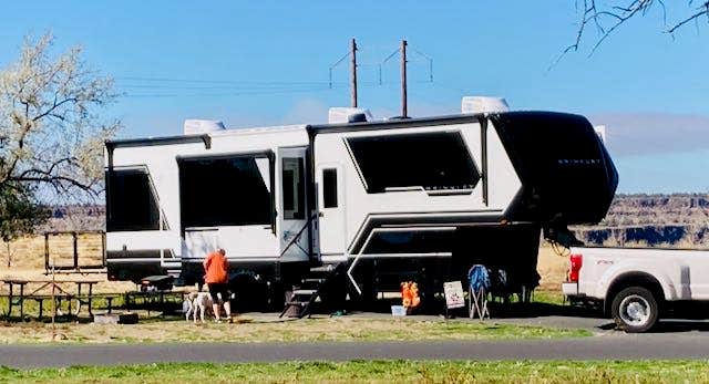 MickandKarla W.'s photo of camping with pets at Crooked River Campground — The Cove Palisades State Park near Madras, OR