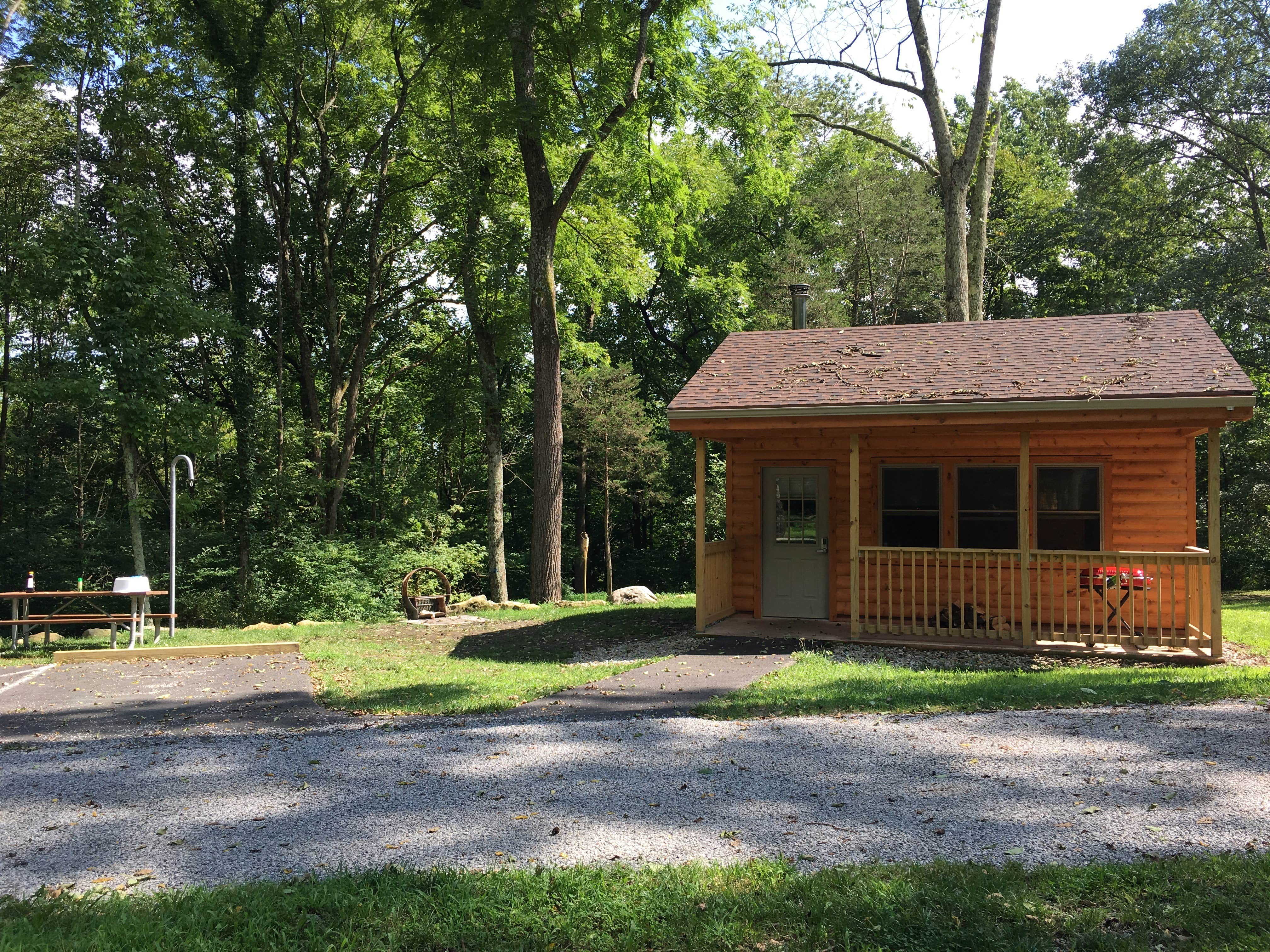 Ethan K.'s photo of a cabin at Swartswood State Park Campground - TEMPORARILY CLOSED near Delaware Water Gap National Recreation Area