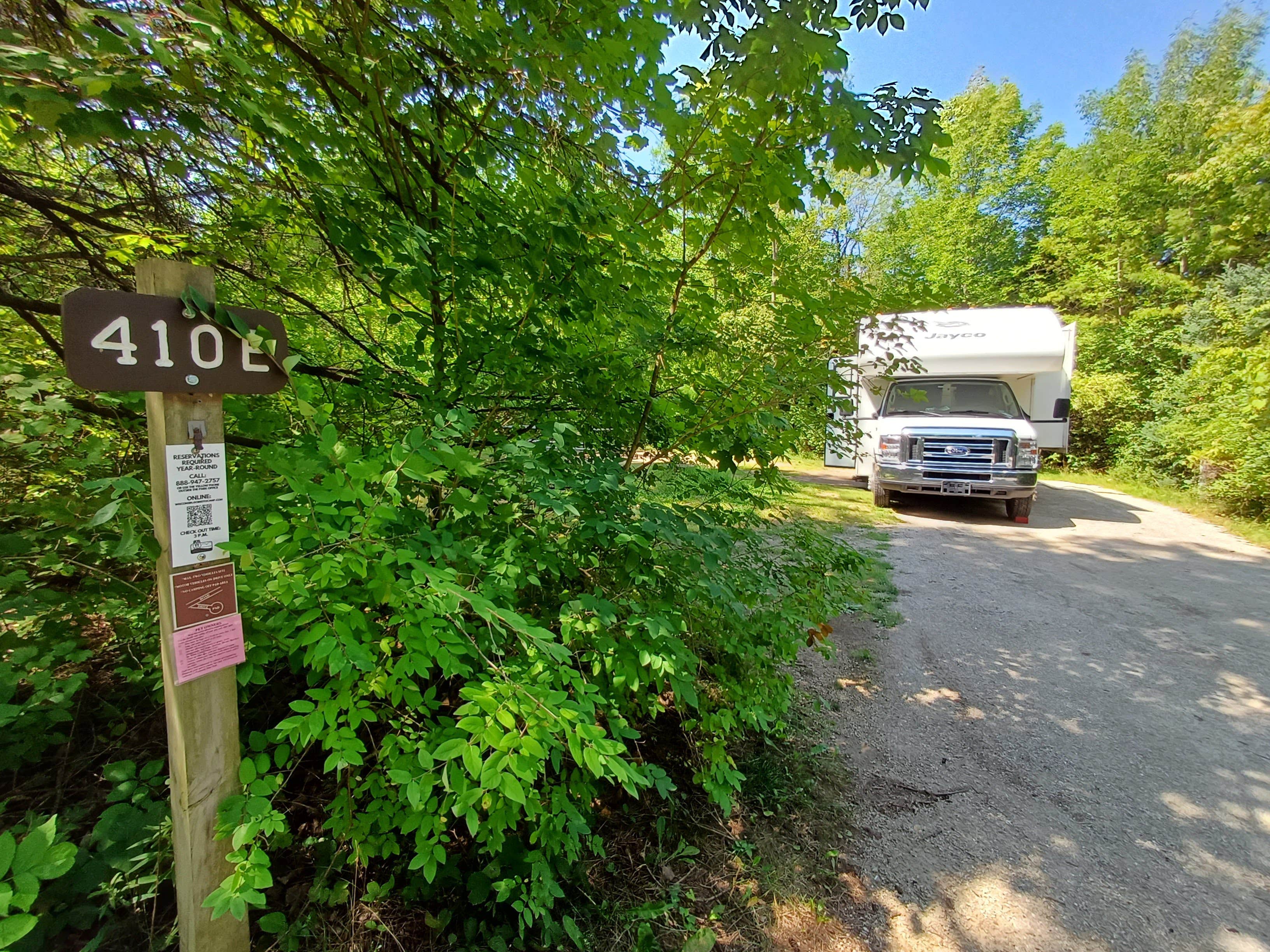 Laura M.'s photo of rv camping at Tennison Bay Campground — Peninsula State Park near Sturgeon Bay, WI