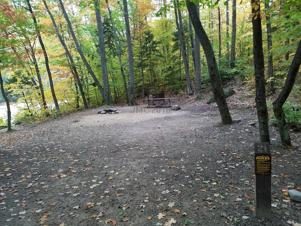 Site 21, walk-in tent site, Hancock Campground