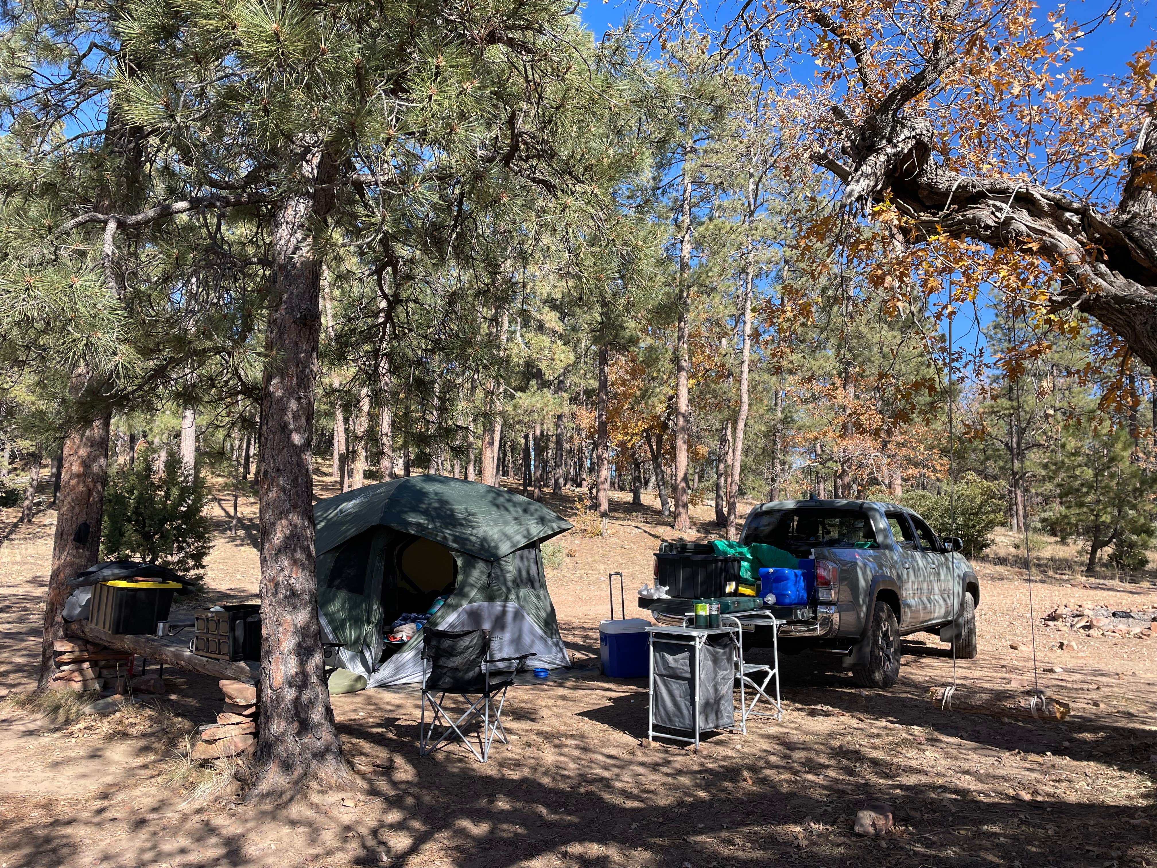 Shane K.'s photo of tent camping at Pine Pointe Vista near Camp Verde, AZ
