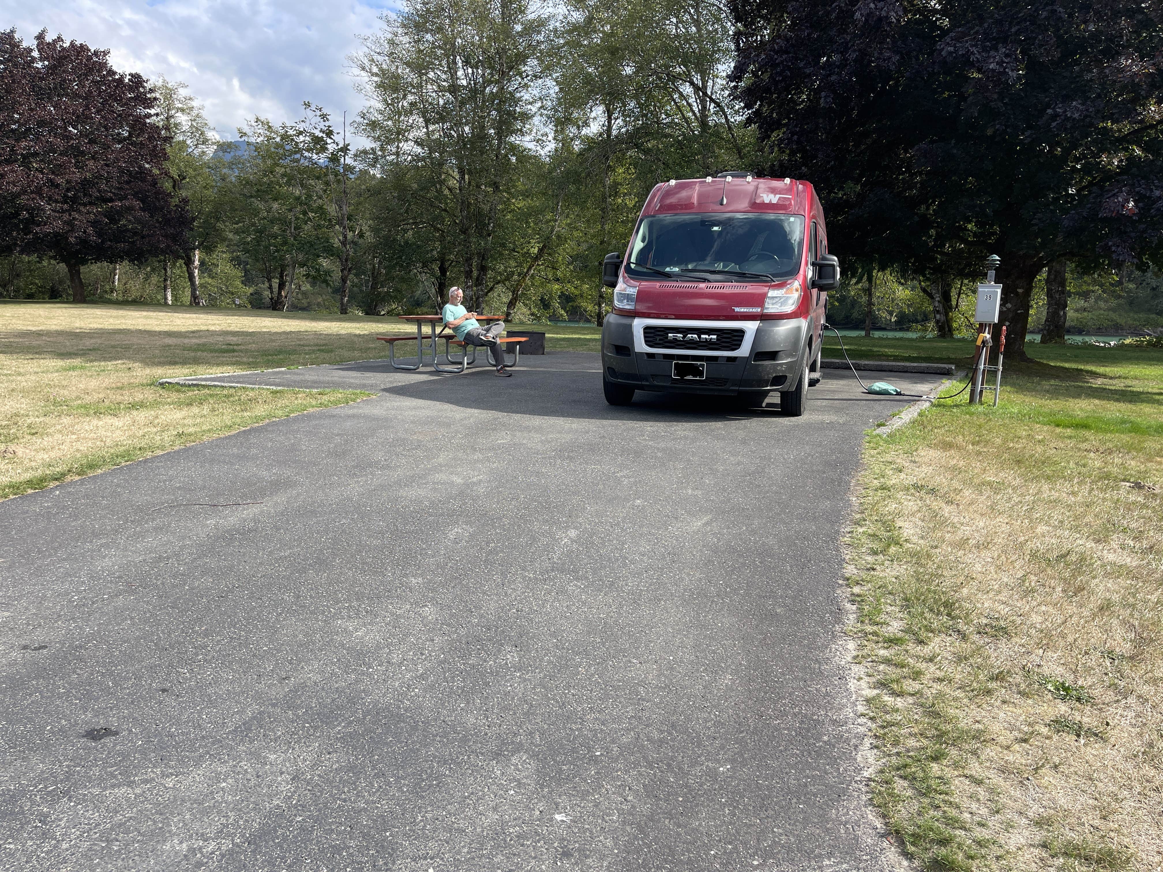 Lee D.'s photo of rv camping at Howard Miller Steelhead County Park near Concrete, WA
