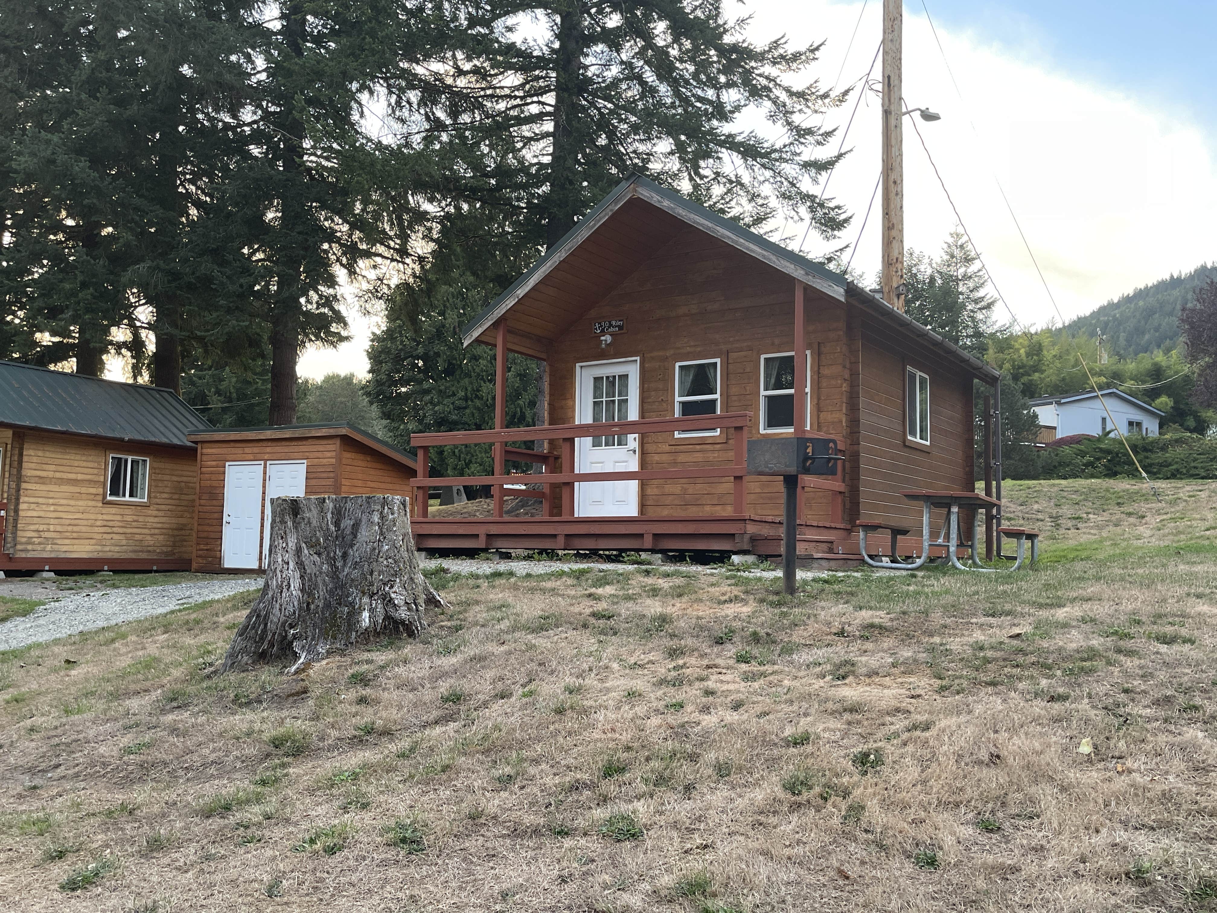 Lee D.'s photo of a cabin at Howard Miller Steelhead County Park near Rockport, WA