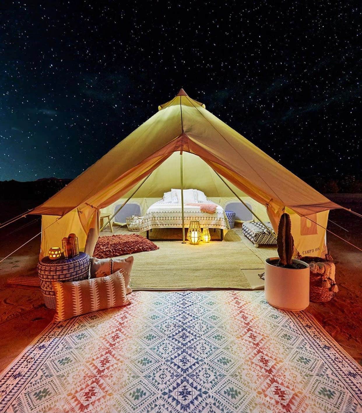 Camper submitted image from Electric Yurt with Cowboy Pool - 2