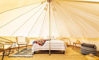 The Dyrt's photo of glamping accommodations at Electric Yurt with Cowboy Pool near Palm Springs, CA