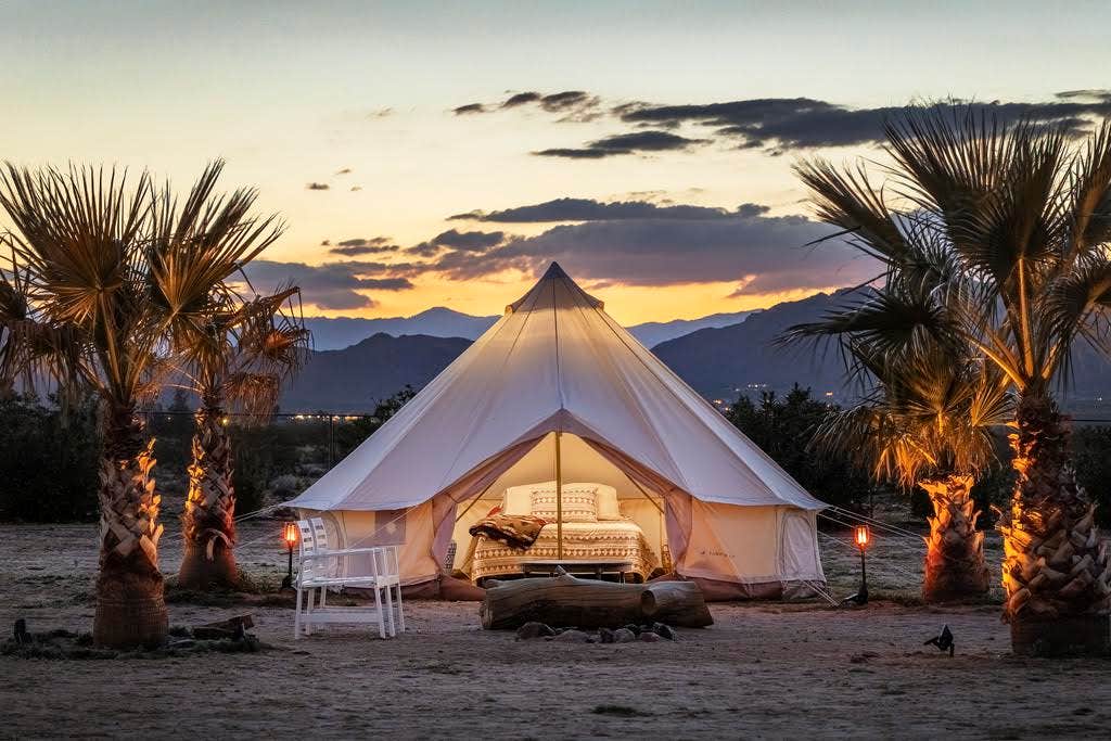 The Dyrt's photo at Yurt Tents 1 & 2 with Cowboy Pool near Twentynine Palms, CA