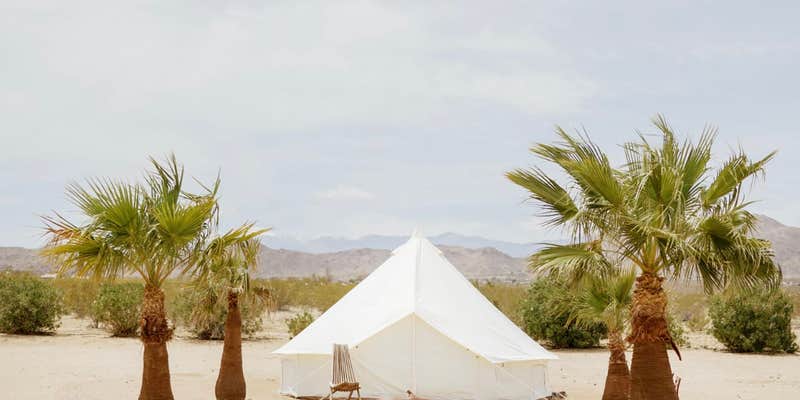 Camper submitted image from Yurt Tent #2 With Cowboy Pool