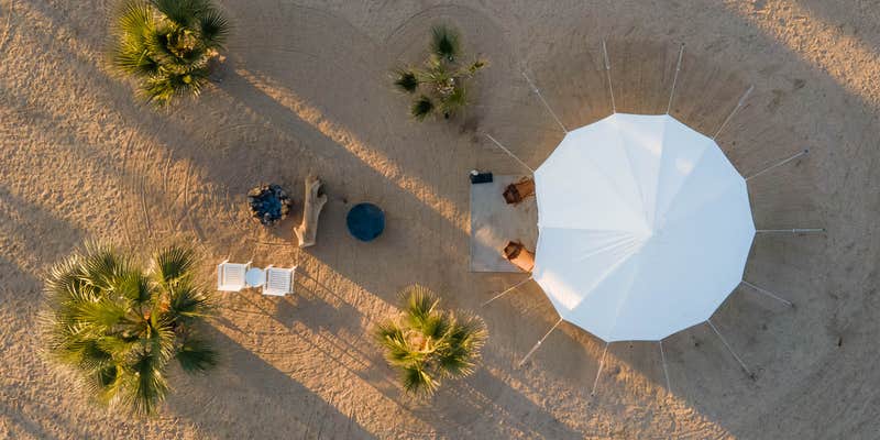 Camper submitted image from Yurt Tent #3 with Cowboy Pool