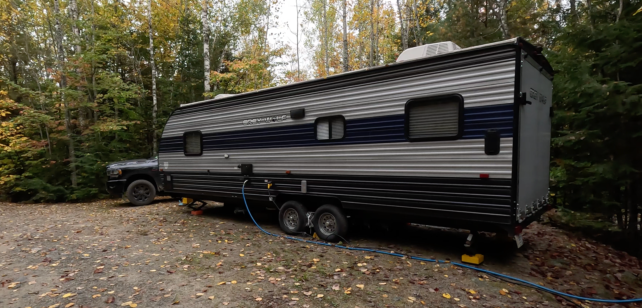 Claire T.'s photo of rv camping at Wilderness Edge Campground near Frenchtown, ME