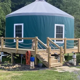 Campground Finder: Magical Riverside Yurt w/hot tub