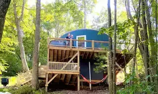 Camping near Possible Property: WindSong in the treetops/hot tub, Woodlawn, Virginia