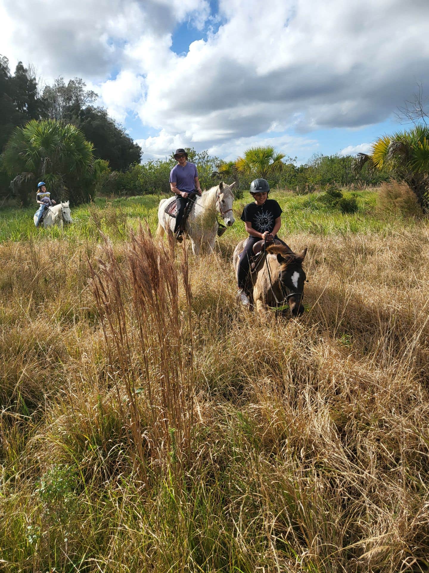 Vero Beach E.'s photo of camping with a horse at Vero Beach Equestrian Club near Kenansville, FL
