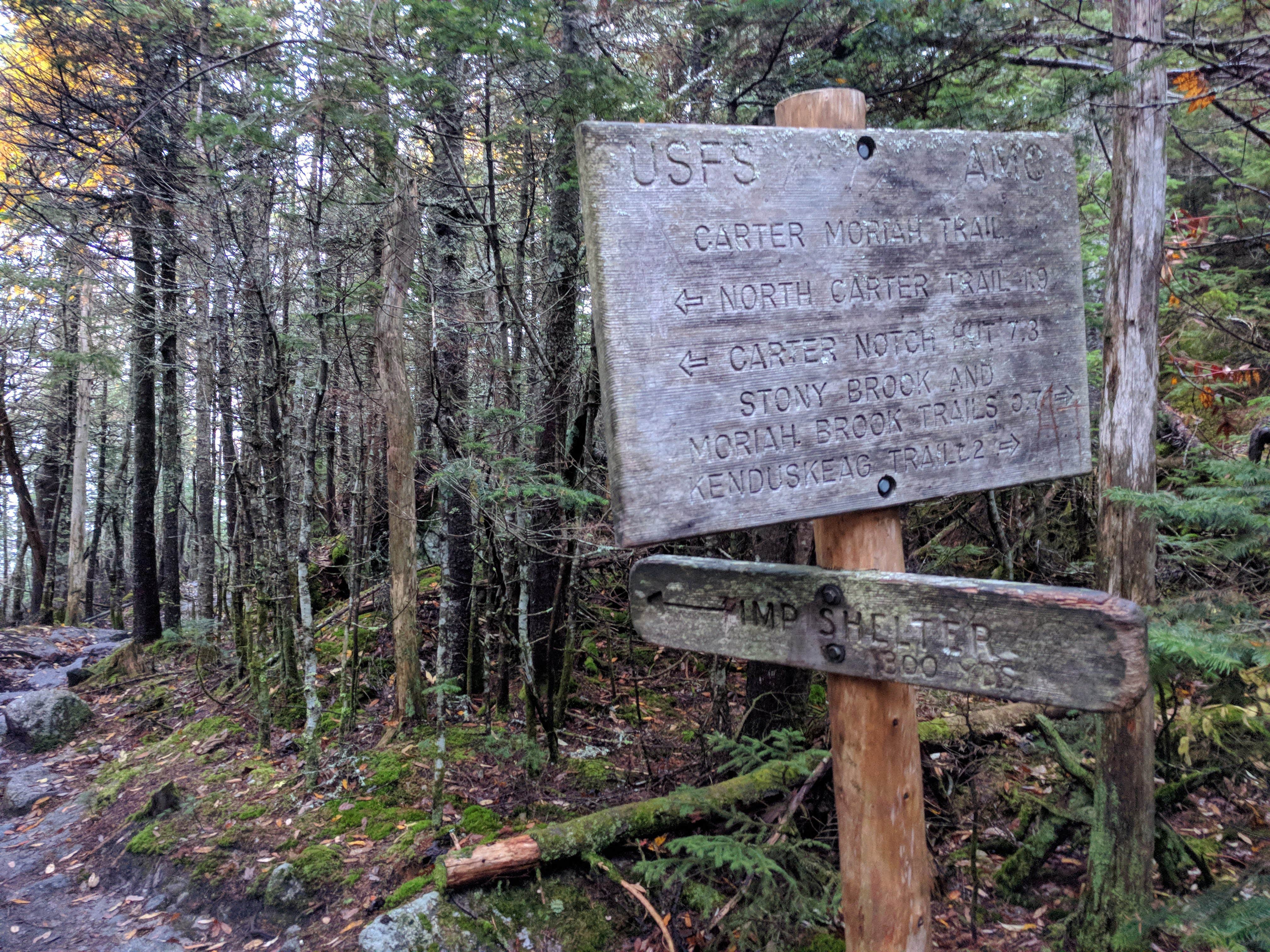 Camper-submitted photo at Imp Shelter on the AT near North Waterford, ME