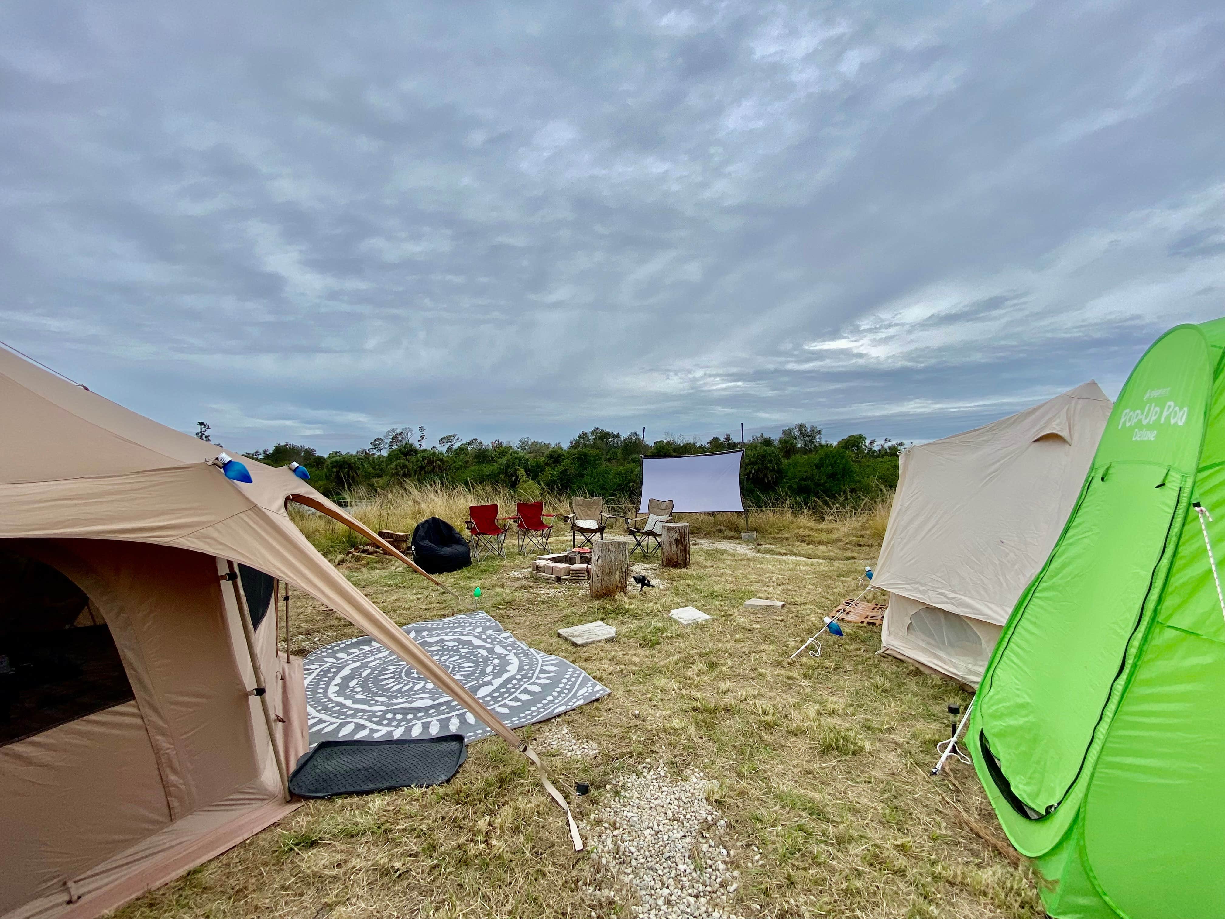 Jess's photo of tent camping at The Bohemian Hideaway near Wimauma, FL