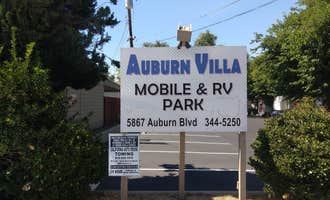 Camping near Peninsula Campground — Folsom Lake State Recreation Area: Auburn Villa Mobile Home & RV Park, Carmichael, California