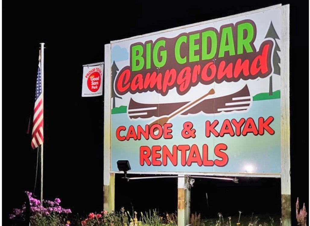 Camper submitted image from Big Cedar Campground Kayak & Canoe Livery - 1