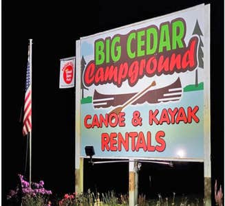 Camper-submitted photo from Big Cedar Campground Kayak & Canoe Livery
