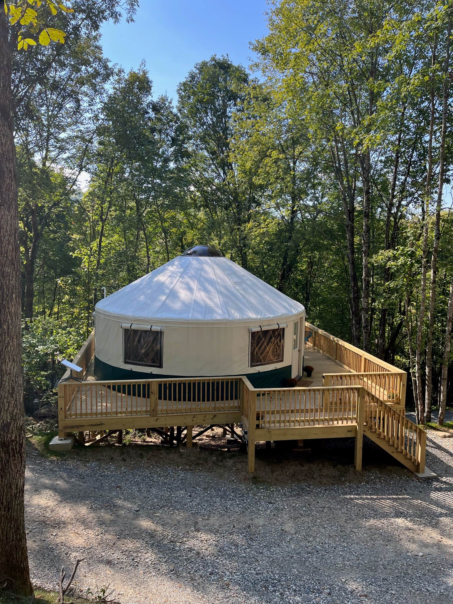 Carson G.'s photo of glamping accommodations at Pala Chino Yurt near Mountain City, GA